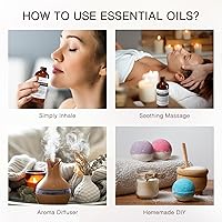 Vista 6 de Aceite esencial de lavanda MUNUSNA, aceite de lavanda puro y natural 100ML, aceites esenciales de grado premium para cabello, cuerpo, piel, difusor