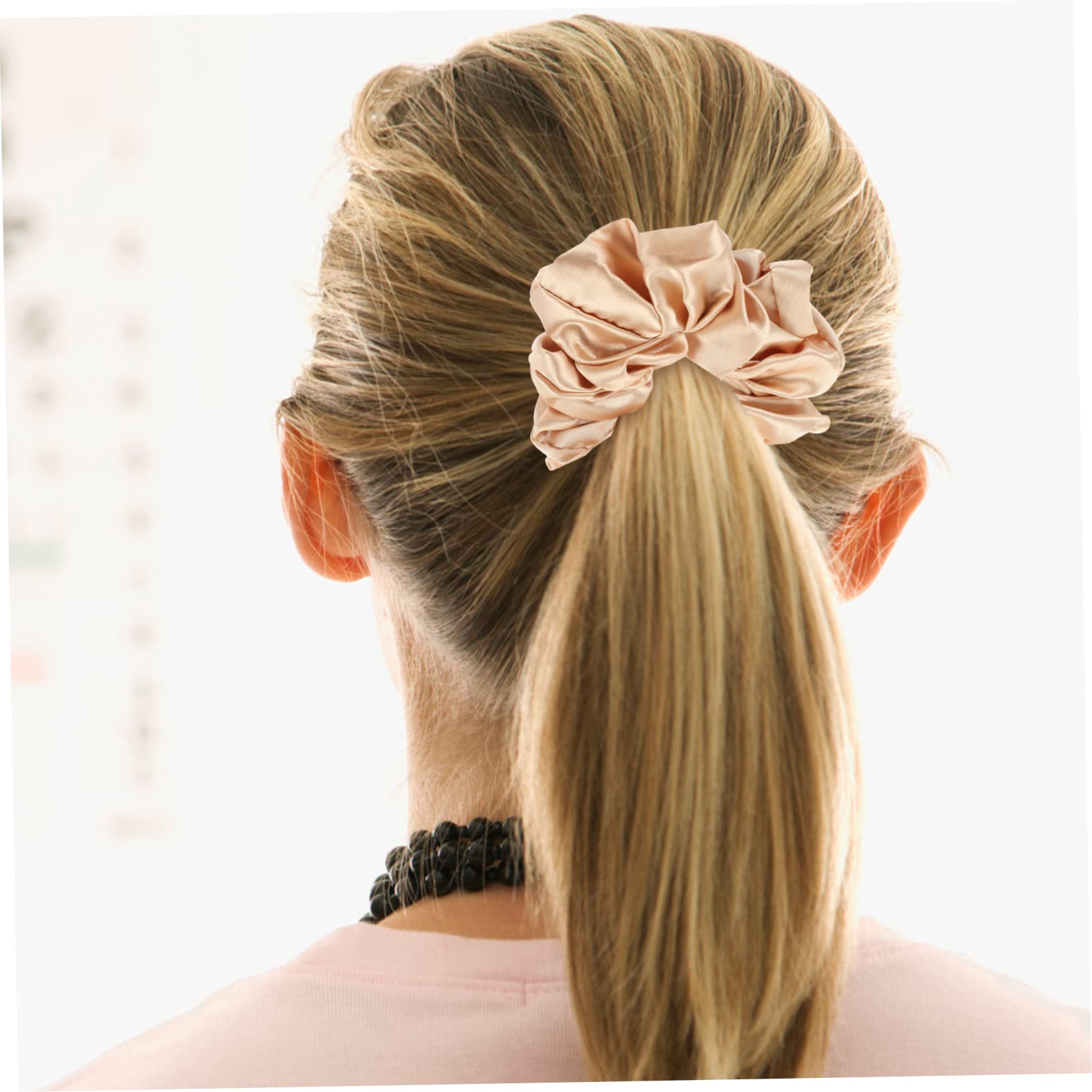 minkissy 12piezas Coleteros De Satén Para Mujer Lazos De Pelo Elásticos Accesorios De Cabello Para Chicas Sostenedor De Coleta Elegantes Marino