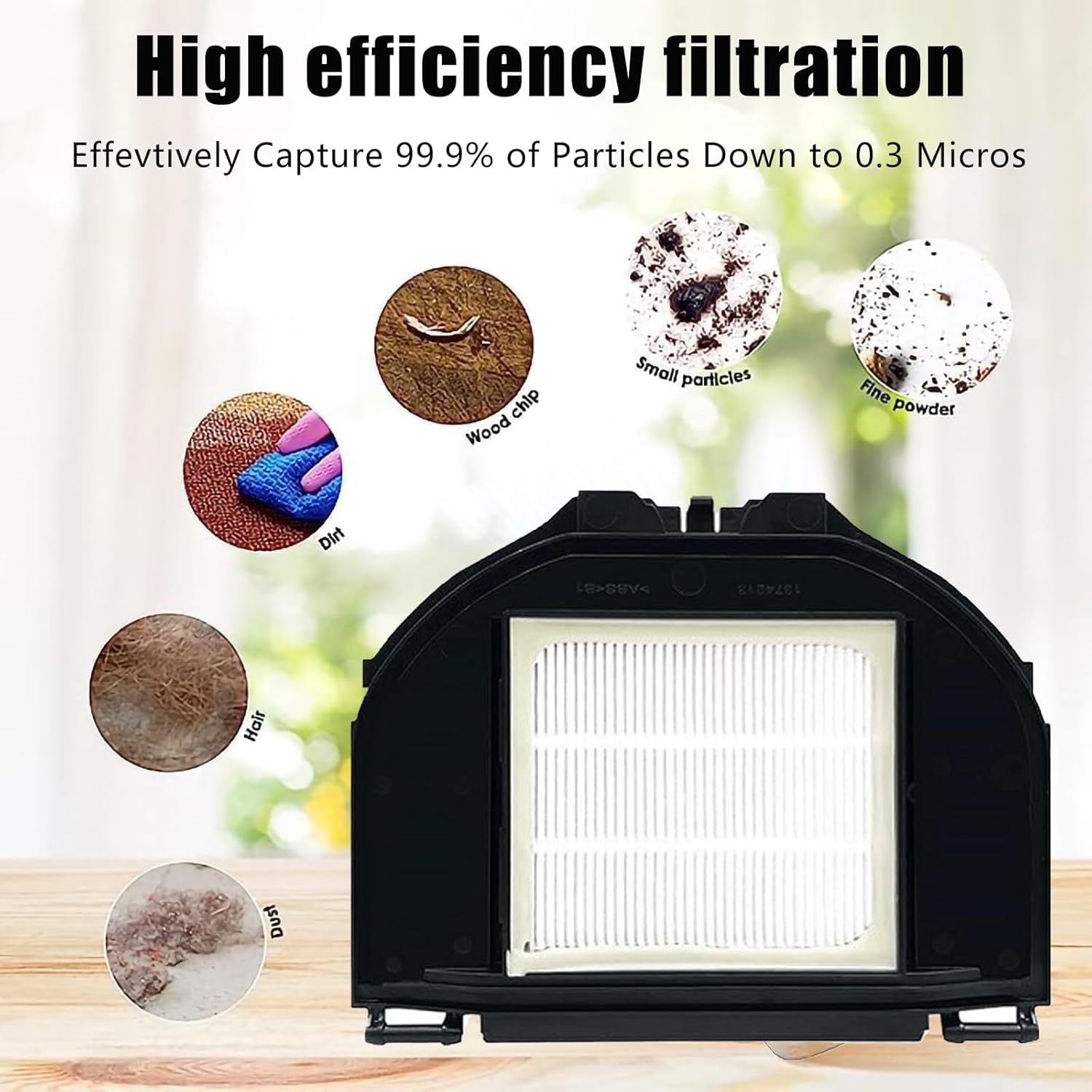10 Pack Replacement Parts Set for Shark RV2310 RV2310AE Robot Vacuum Cleaner 1 Main Brush 2 HEPA Filters 6 Side Brushes 1 Cleaning Brush