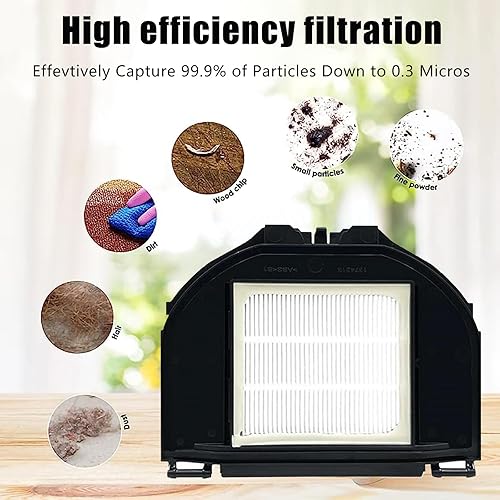 Miniatura 5 de Paquete de 10 piezas de repuesto para robot aspirador Shark RV2310 RV2310AE, 1 cepillo principal, 2 filtros HEPA, 6 cepillos laterales, 1 cepillo de