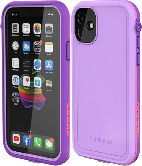 Amazon Com Love Beidi Iphone 11 Waterproof Case 6 1 Screen Protector Underwater Shockproof Full Body Dustproof Rugged Case For Aplle Iphone 11 Purple Pink Cell Phones Accessories