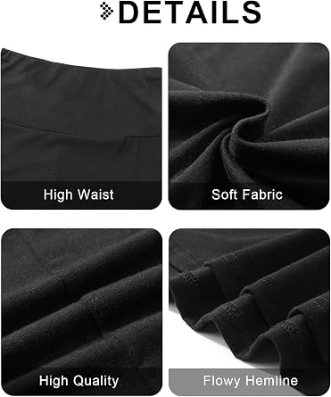 Adigaber Womens Long Skirt Elasticated High Waisted Maxi Yoga Skirt