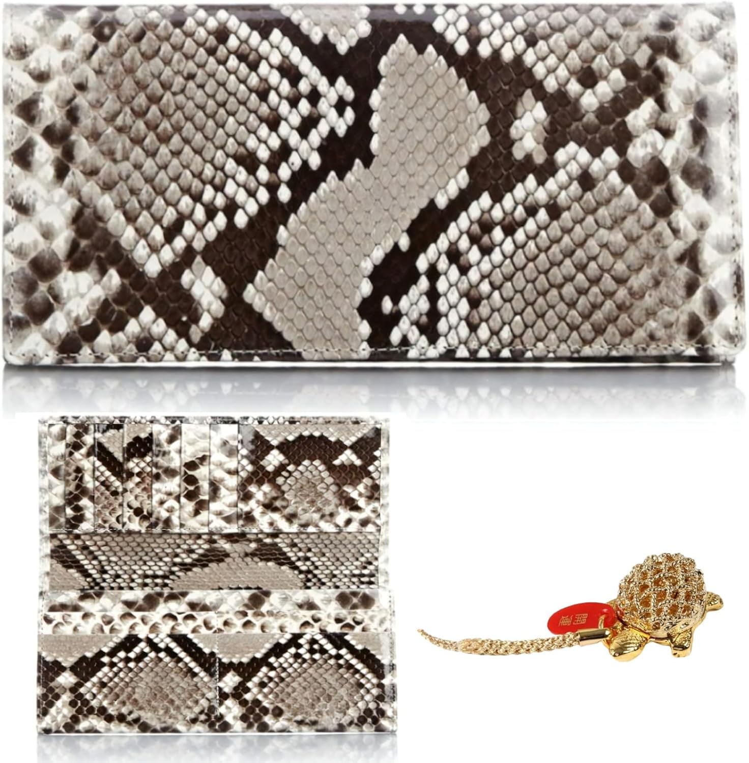 ボナベンチュラスマートキーケース シュリンクレザー グレージュ