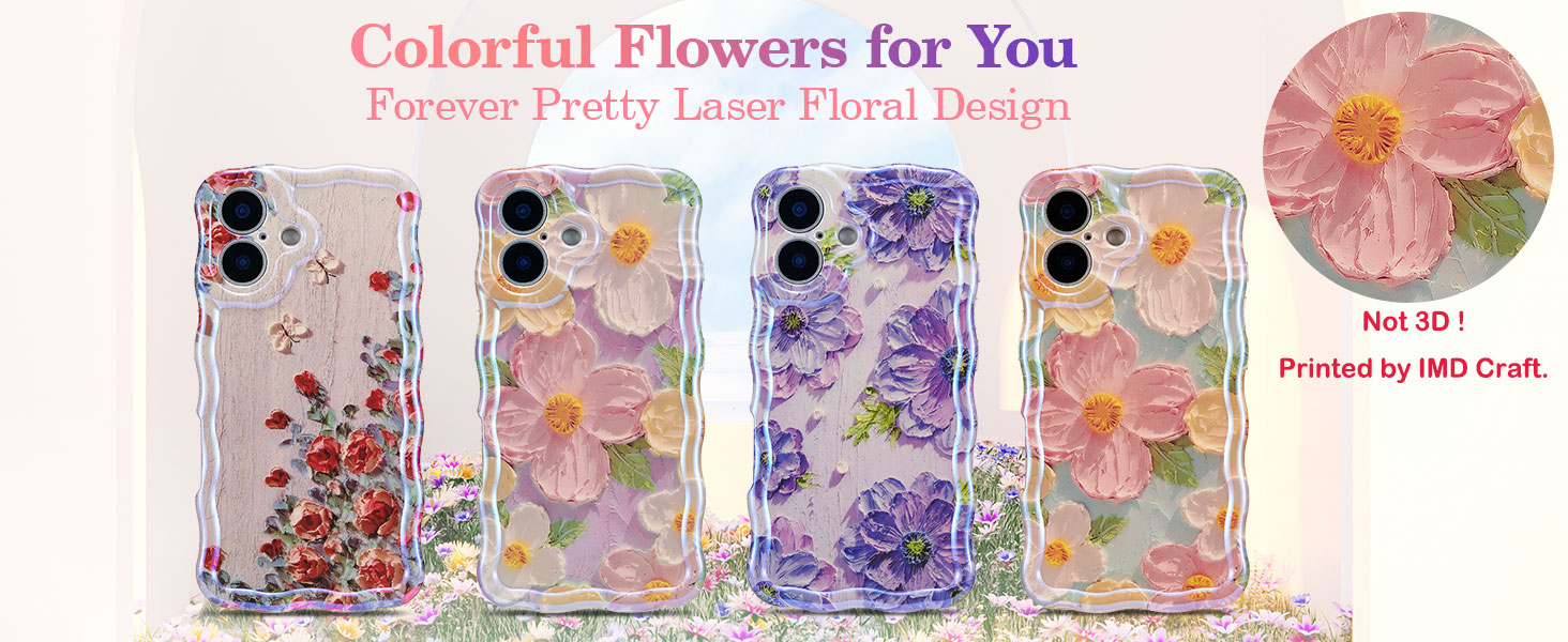 Amazon.com: EYZUTAK Case for iPhone 16, Colorful Retro Oil