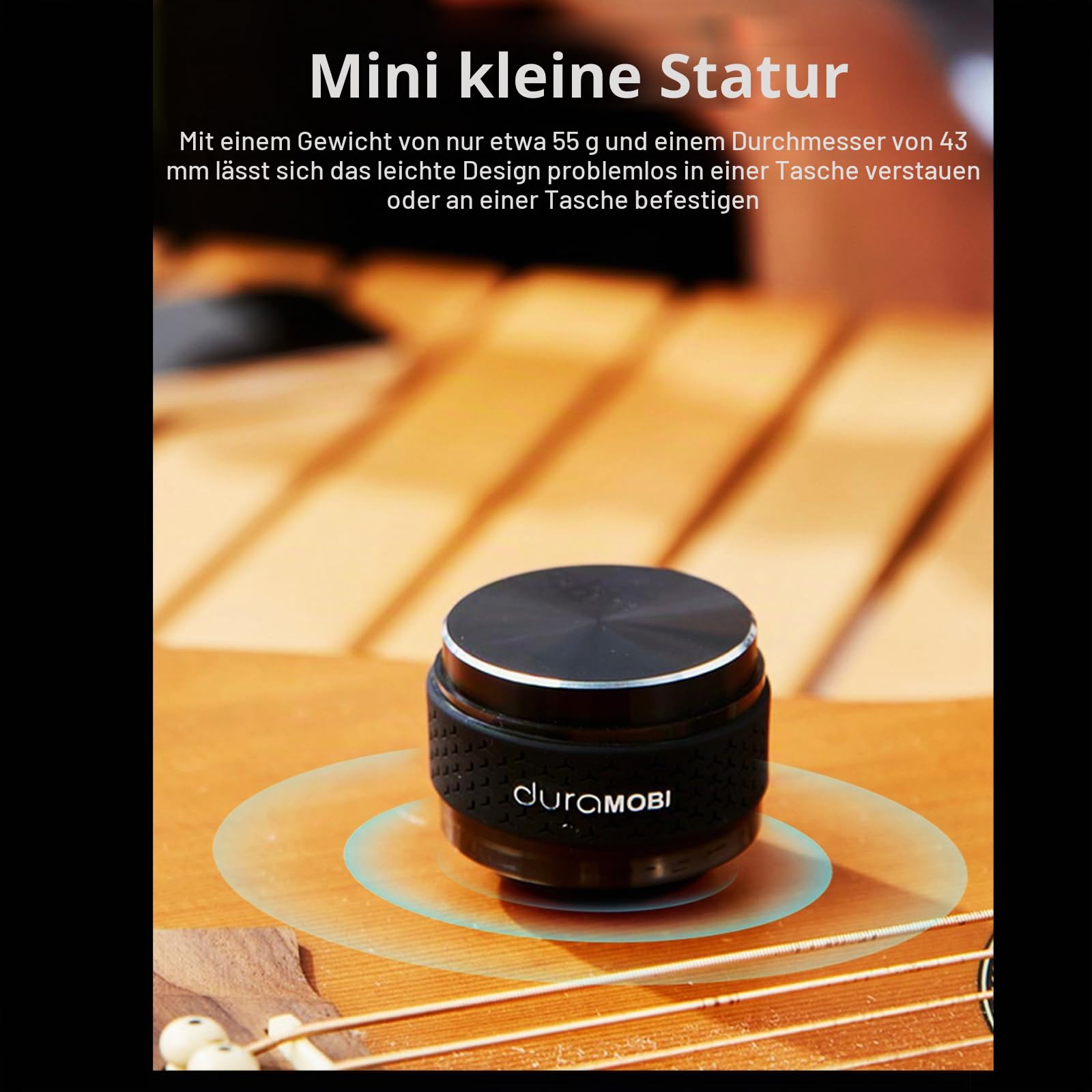 Docooler Knochenleitungslautsprecher Mini Wireless BT 5.0 Lautsprecher Echte kabellose Lautsprecher EQ-Modus einstellbar mit Buntem Umgebungslicht IP54 wasserdicht