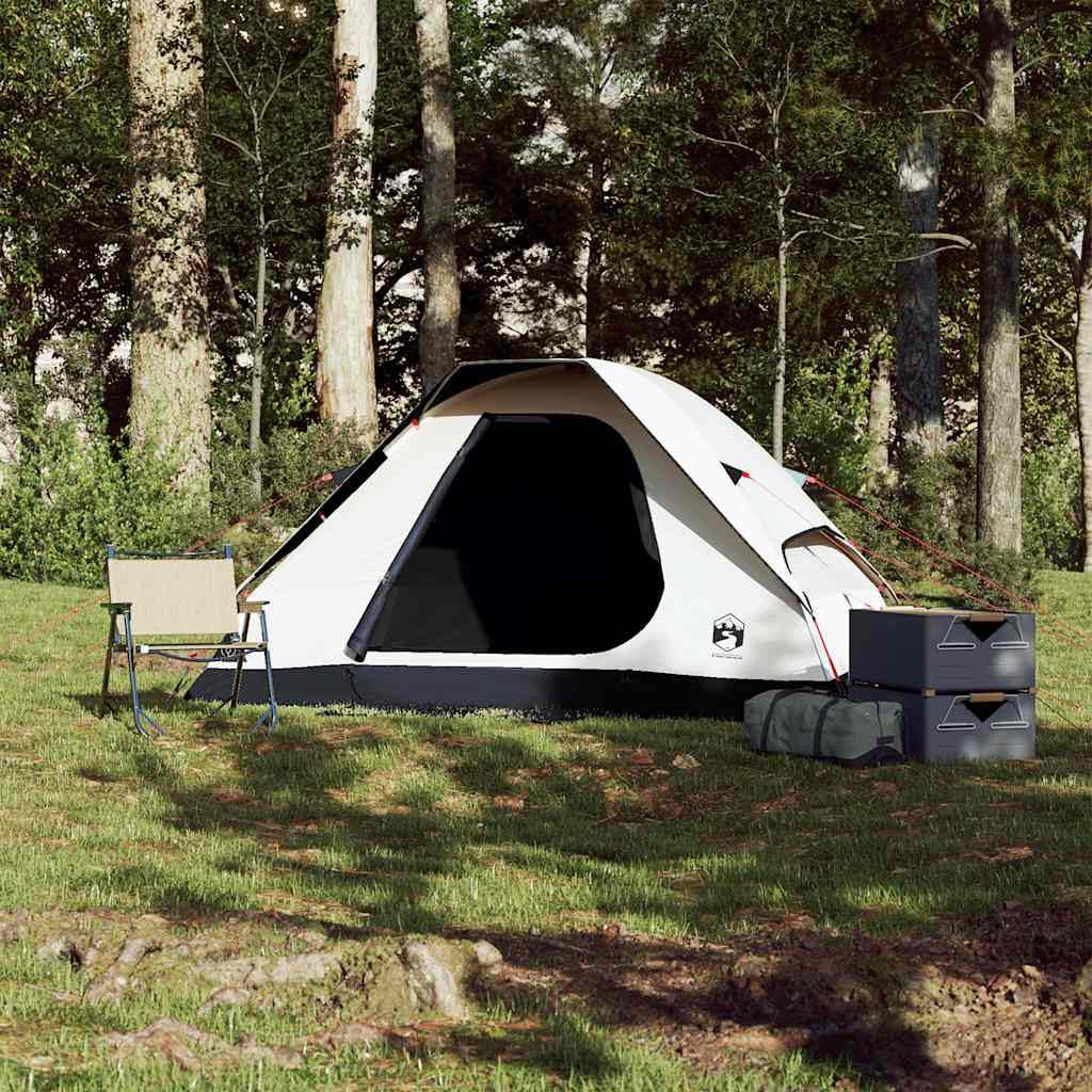 Mangloder Kuppel-Campingzelt für Personen Weiß Wasserdicht Winddicht leicht und kompakt, ideal für Outdoor Abenteuer, Wandern, Trekking, Festival, Strand, Garten, Angeln, Reise, Rucksack, Biwak