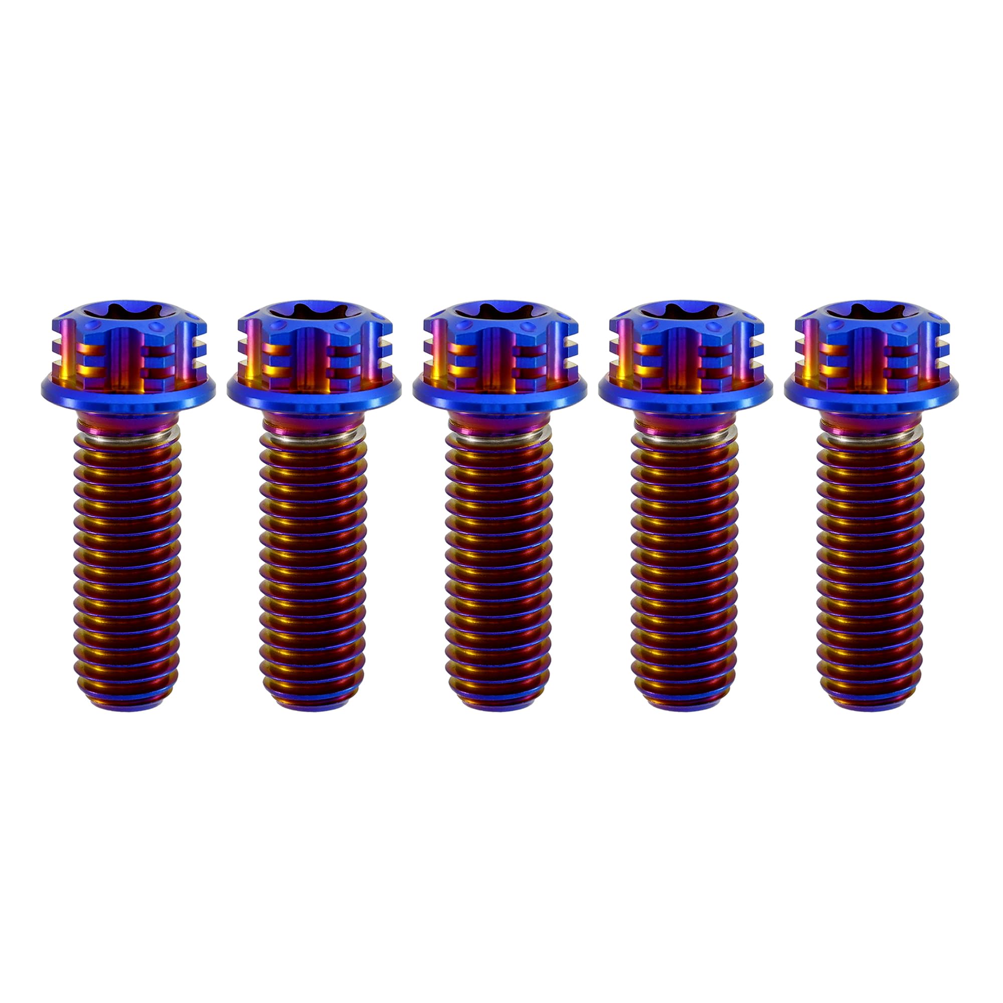 RISON Titanium Bolts M8*1.25 * 20 Torx Titanium Bolts for