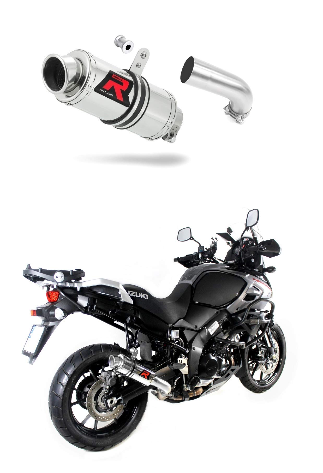 DOMINATOR Silenciador Escape GP1 compatible con DL 1000 V - Strom 2017-2020