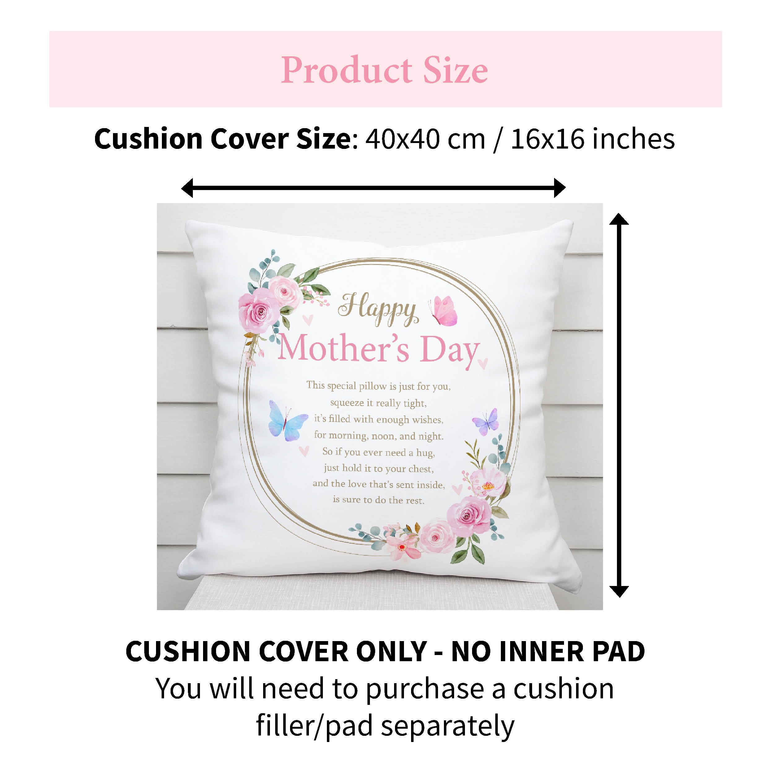 Mother’s Day Cushion Gifts for Mother’s Day, Cushion Cover, Throw Pillow Cover, Thoughtful Gifts for Mum from Daughter Son - Image 2