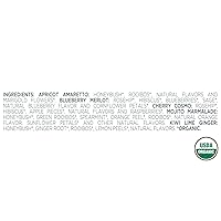 Vista 2 de Tea Forte Herbal Retreat Té orgánico de cítricos y frutas, caja de presentación pequeña, juego de muestrario de té con 10 infusores de bolsa de té