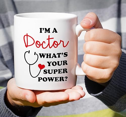 Vista 74 de Retreez Taza divertida – Trust Me I'm Almost a Doctor - Tazas de café de cerámica de 11 onzas – Divertido, sarcasmo, sarcástico, motivacional