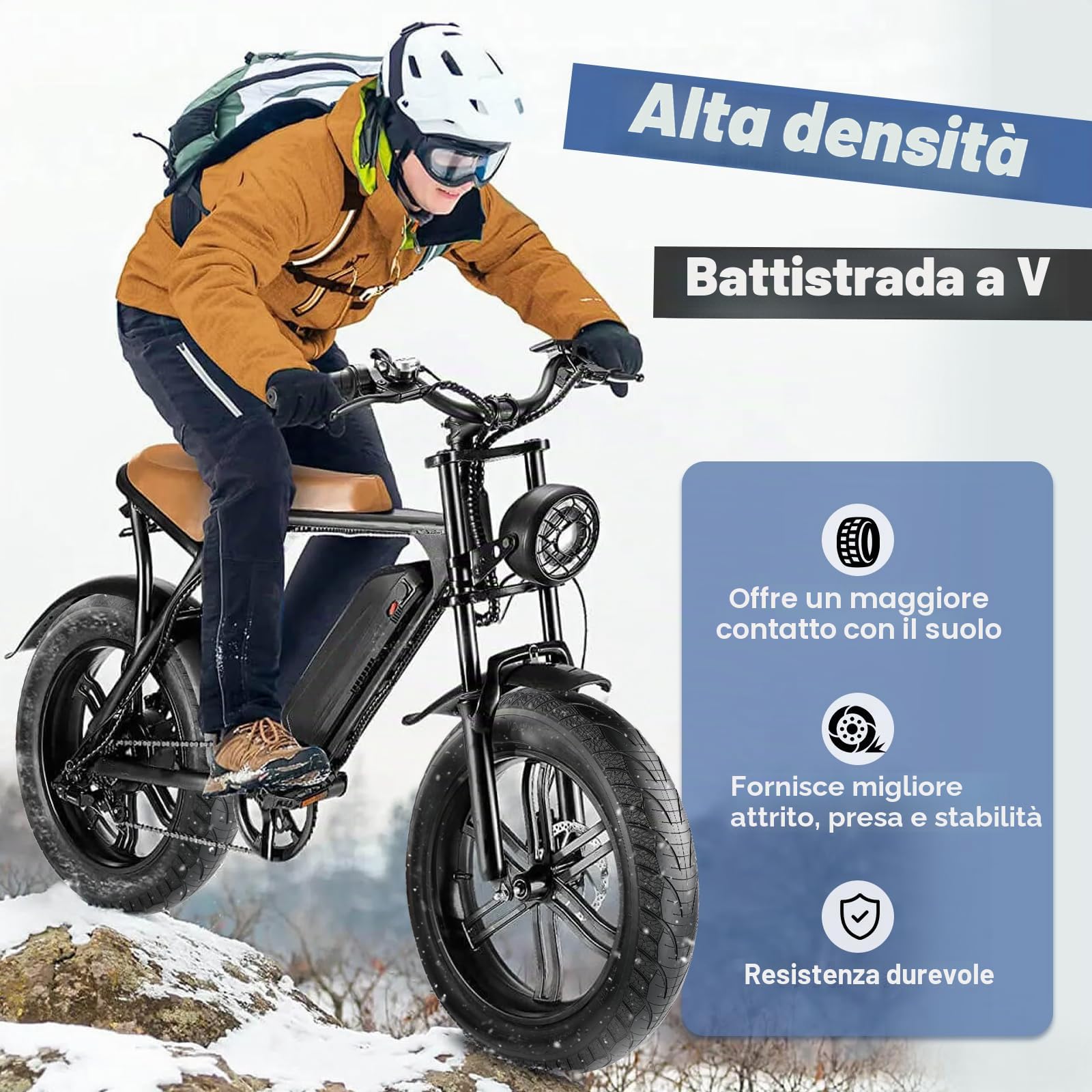 ZUKKA Pneumatici da bicicletta 20 26 pollici Fat Tire 20/26 x 4,0 pollici per e-bike, mountain bike, Heavy Duty ad alte prestazioni, resistente all'usura, per e-bike, mountain bike, mountain bike
