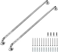 Vista 35 de Barras de agarre para ducha, paquete de 2 asas antideslizantes de ducha de 16 pulgadas para ancianos, barra de seguridad para ducha, barras
