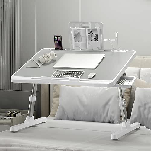 Laptop Desk for Bed, Adjustable Beds Table with USB Charge