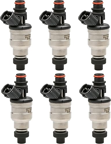 MOSTPLUS Inyectores de combustible 22842-12130 compatibles para Toyota 4Runner Pickup DLX SR5 RN02 3VZE 3.0L V6 1989-1995 (juego de 6)