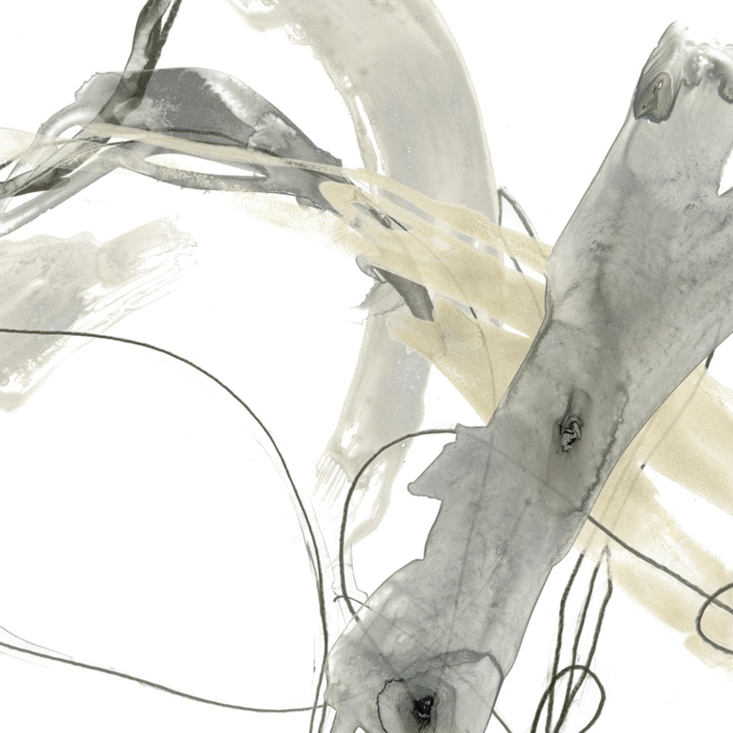 ART.COM Wall Art Print Monochrome Momentum III by June Vess, 30" x 30"