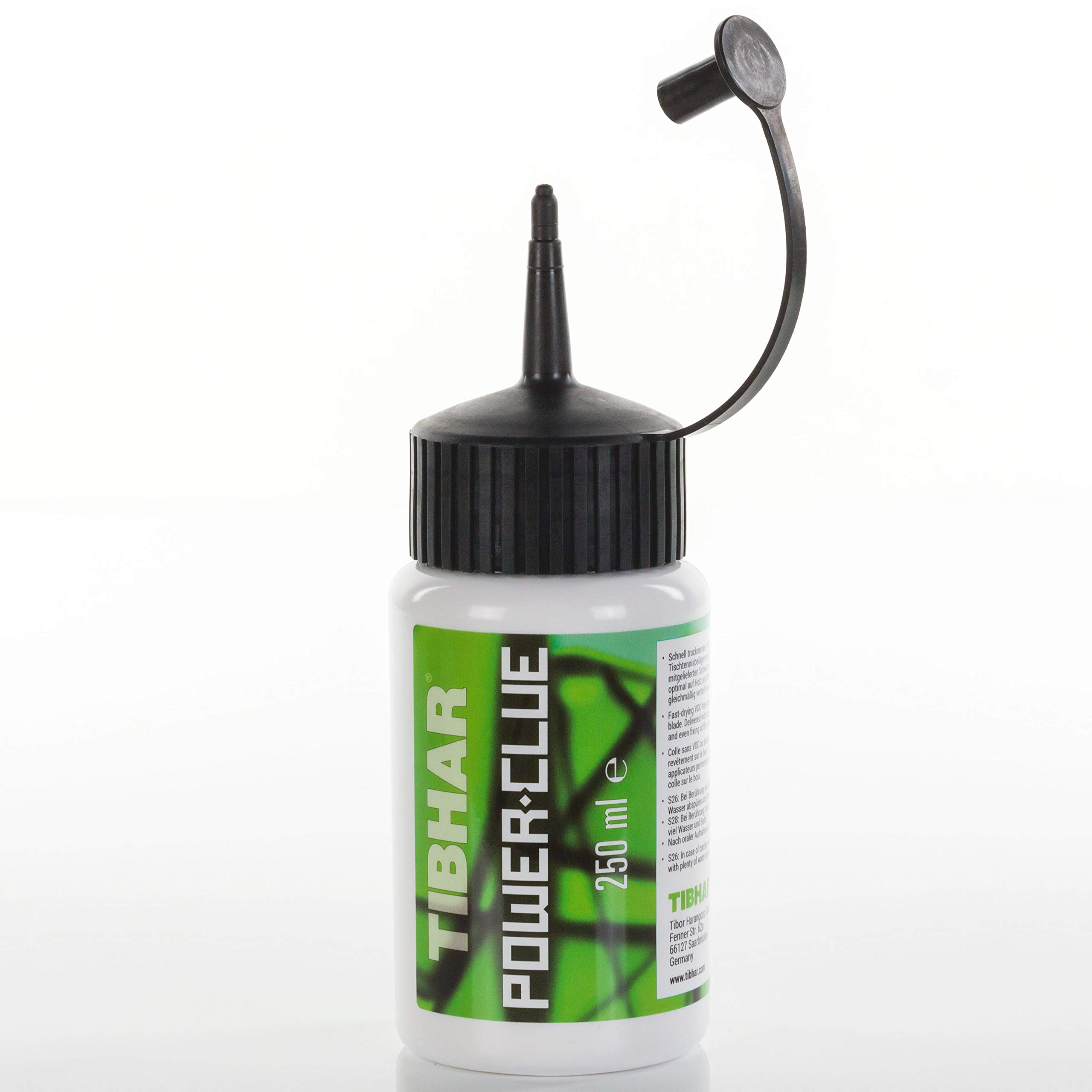 Tibhar Colla per ping-pong per rivestimenti Power Clue, senza solventi, approvata ITTF, 250 ml