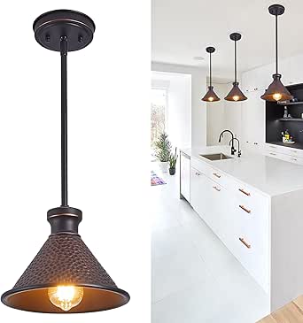 Max Adjustable Hammered Mini Pendant