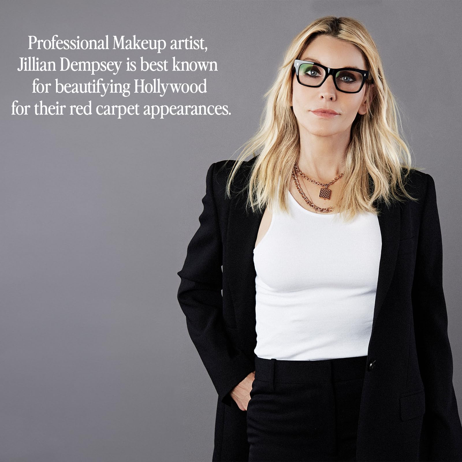 Jillian Dempsey Natural Khôl Eyeliner - Lápiz delineador de ojos impermeable sin crueldad animal con difuminador integrado