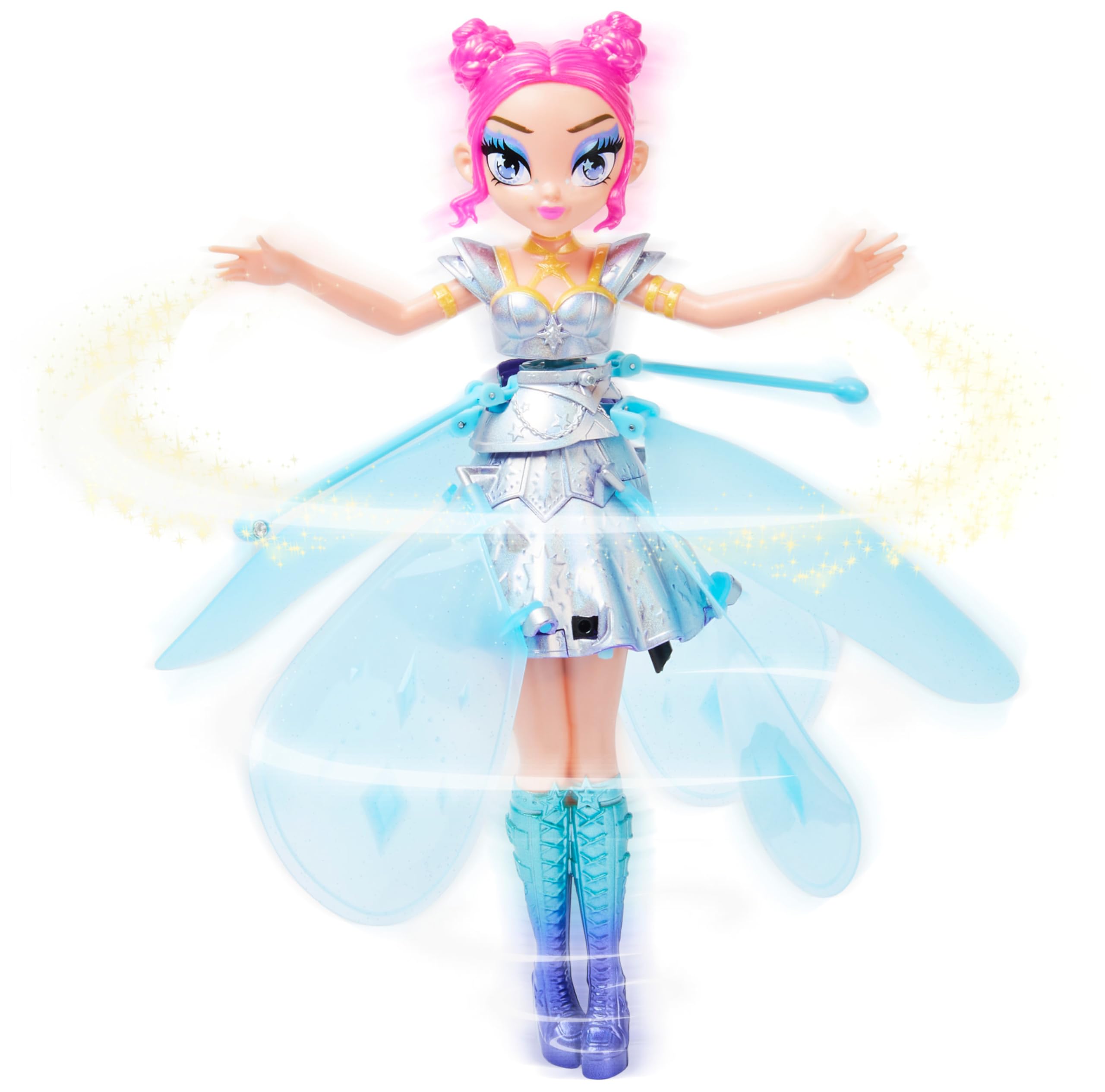 HATCHIMALS HATCHMALS Pixies | Crystal Flyers Fatina Volante Pop Star | Fatina Volante con Decorazione Brillanti Gioco per Bambine dai 6 Anni in su