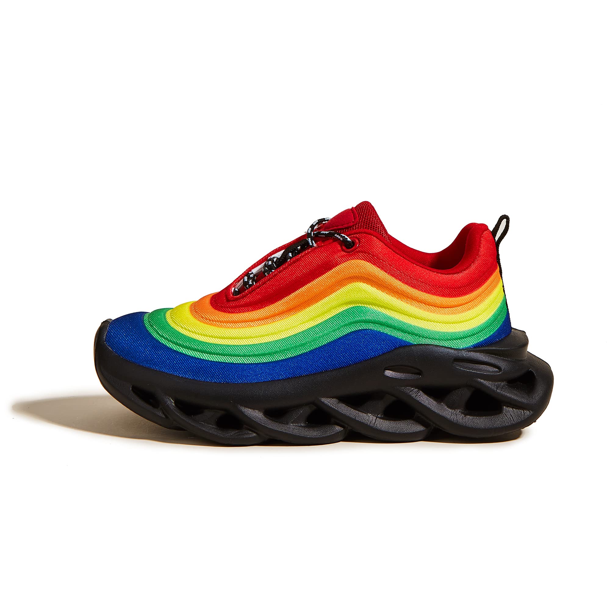 CAS-MOSKids Casual Running Shoes School Walking Sports Tennis Breathable Lace up Sneakers for Boys Girls