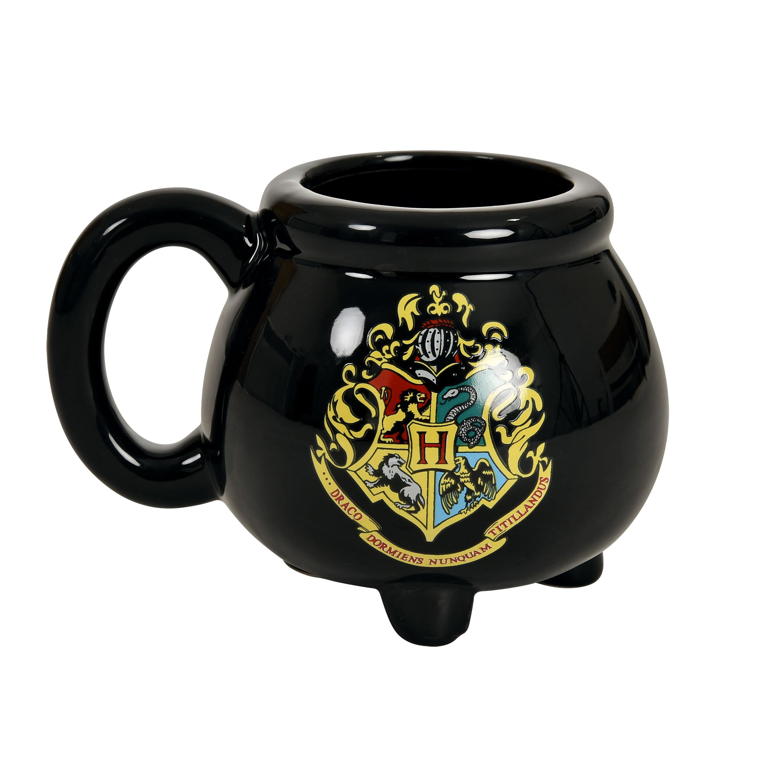 Elbenwald 3D Design Mug for Harry Potter Fans - Cauldron Design - 13 x 10 x 10 cm - 475 ml - Ceramic - Black