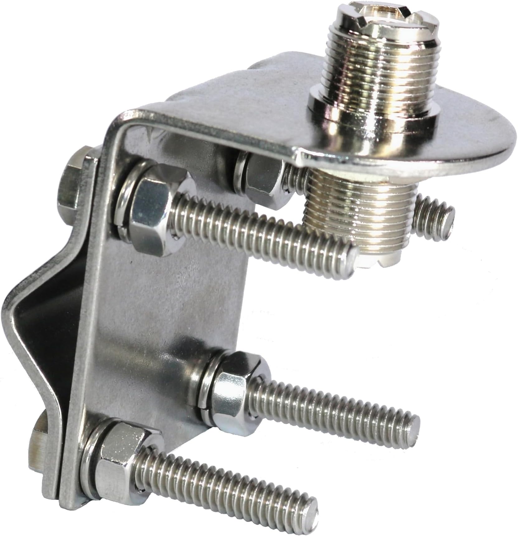 Stainless Steel So-239 to So-239 Antenna Mirror Mount (3270)