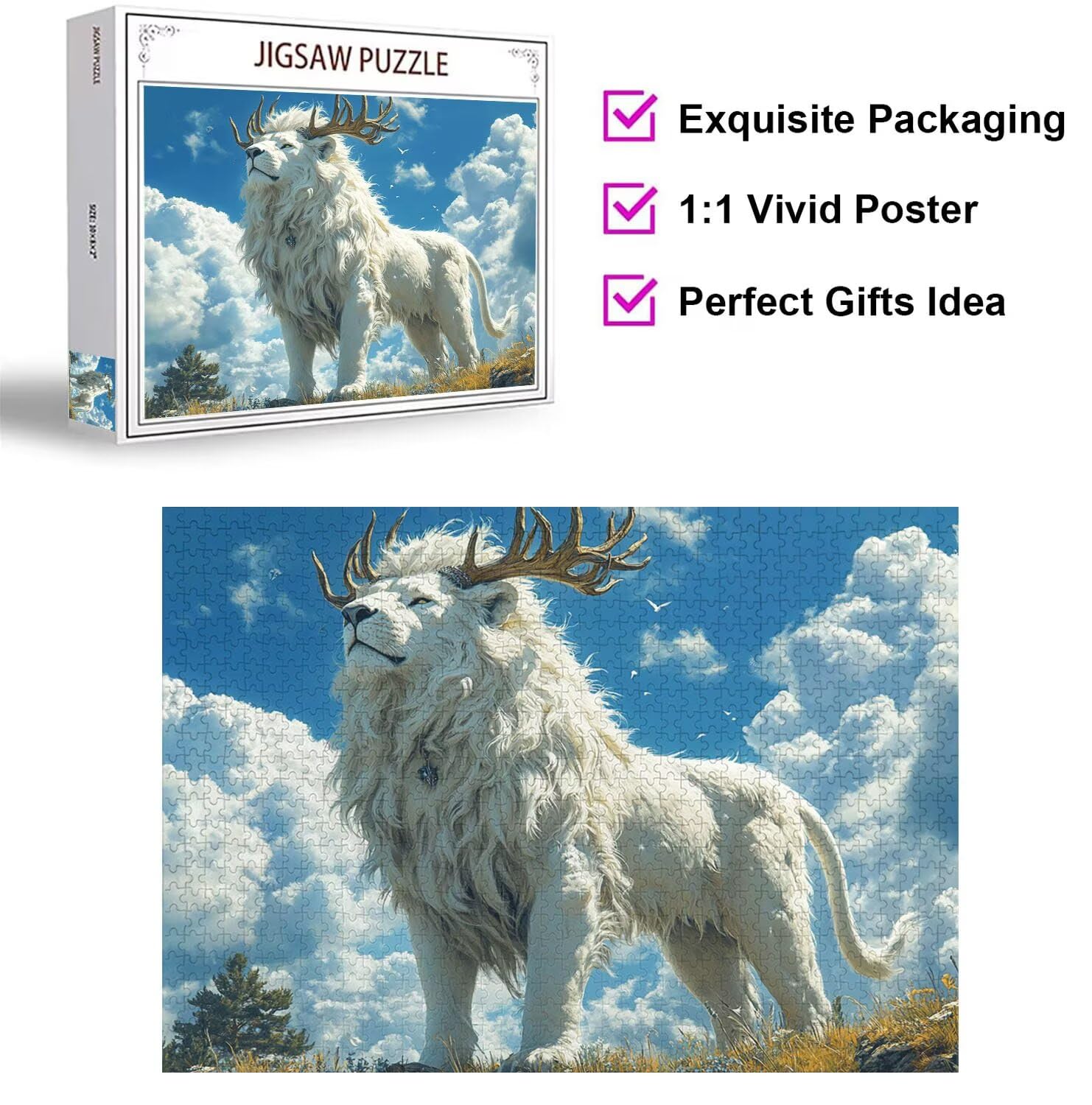 Puzzle 6000 Pezzi Animali Puzzle Classici per Gioco Familiare, n-130 | Impossibile Puzzles, Intrattenimento Creativo, Rilassamento e Intelligence, Regalo per Amore e Amico, Decorazioni Casa, Vista