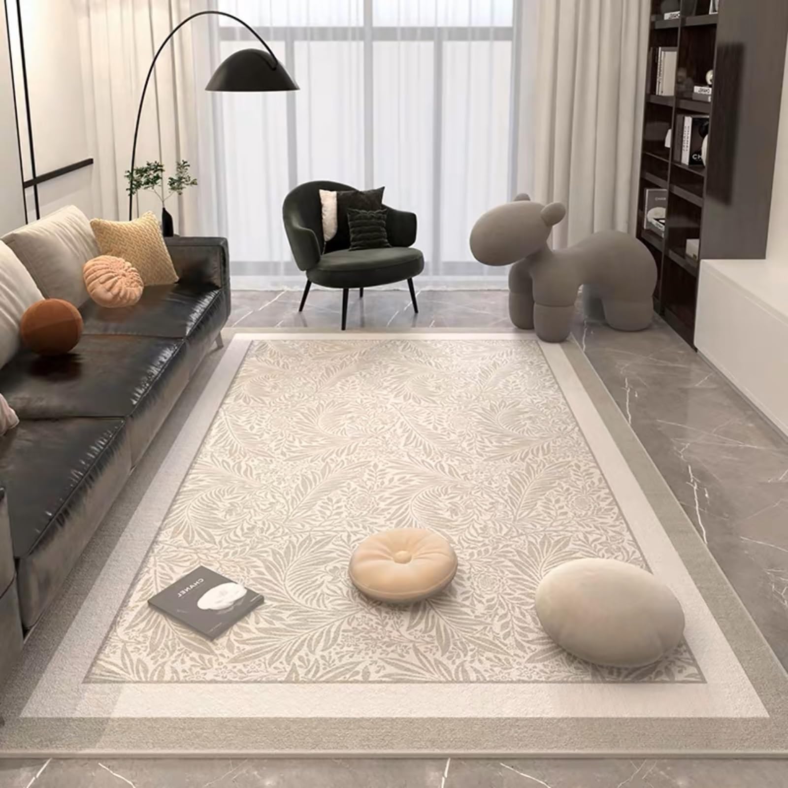 Tapis d'entrée couloir pour sublimer le canapé et la salle d'étude