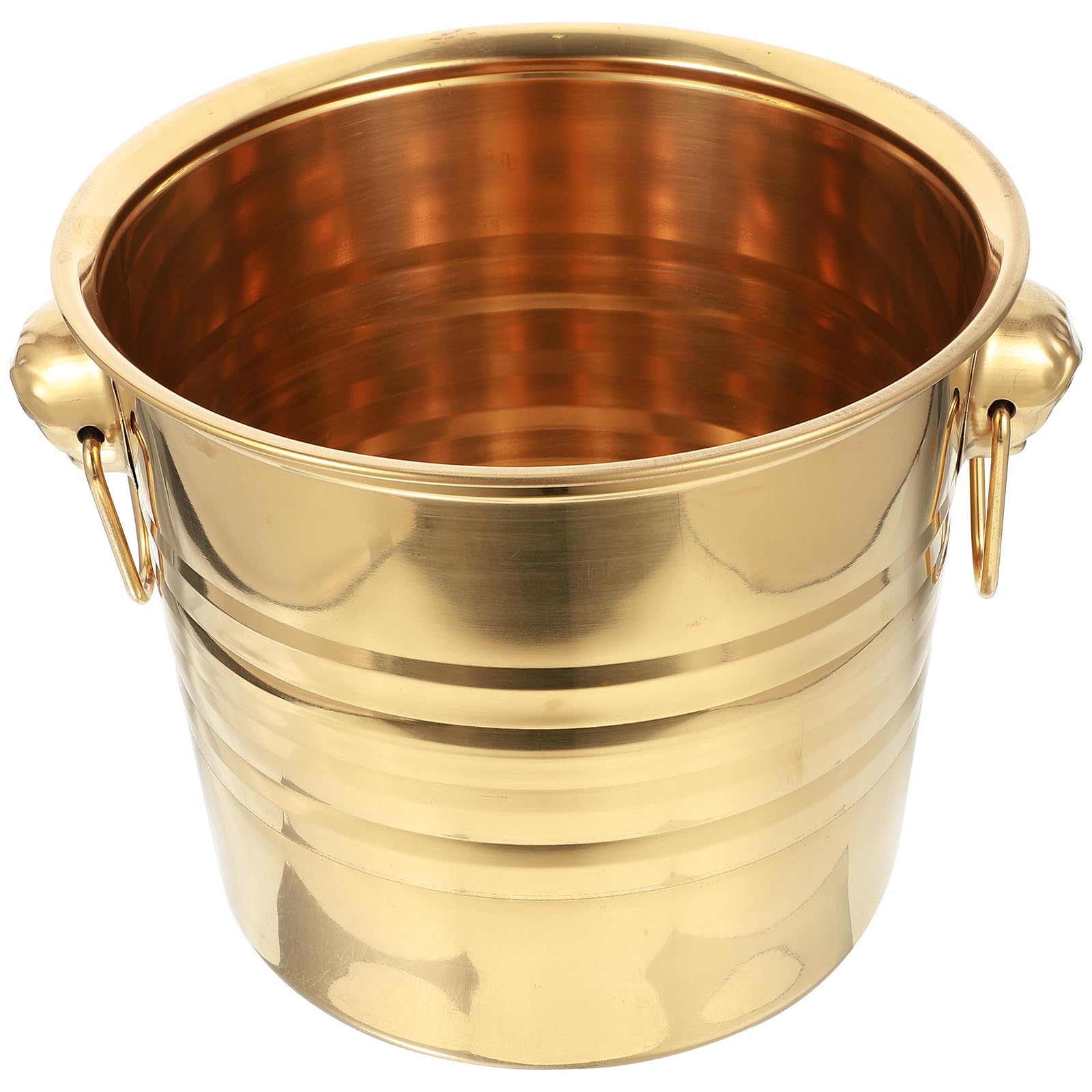 Hemobllo Cubo de Hielo de Acero Inoxidable 7l Dorado Doble Asa