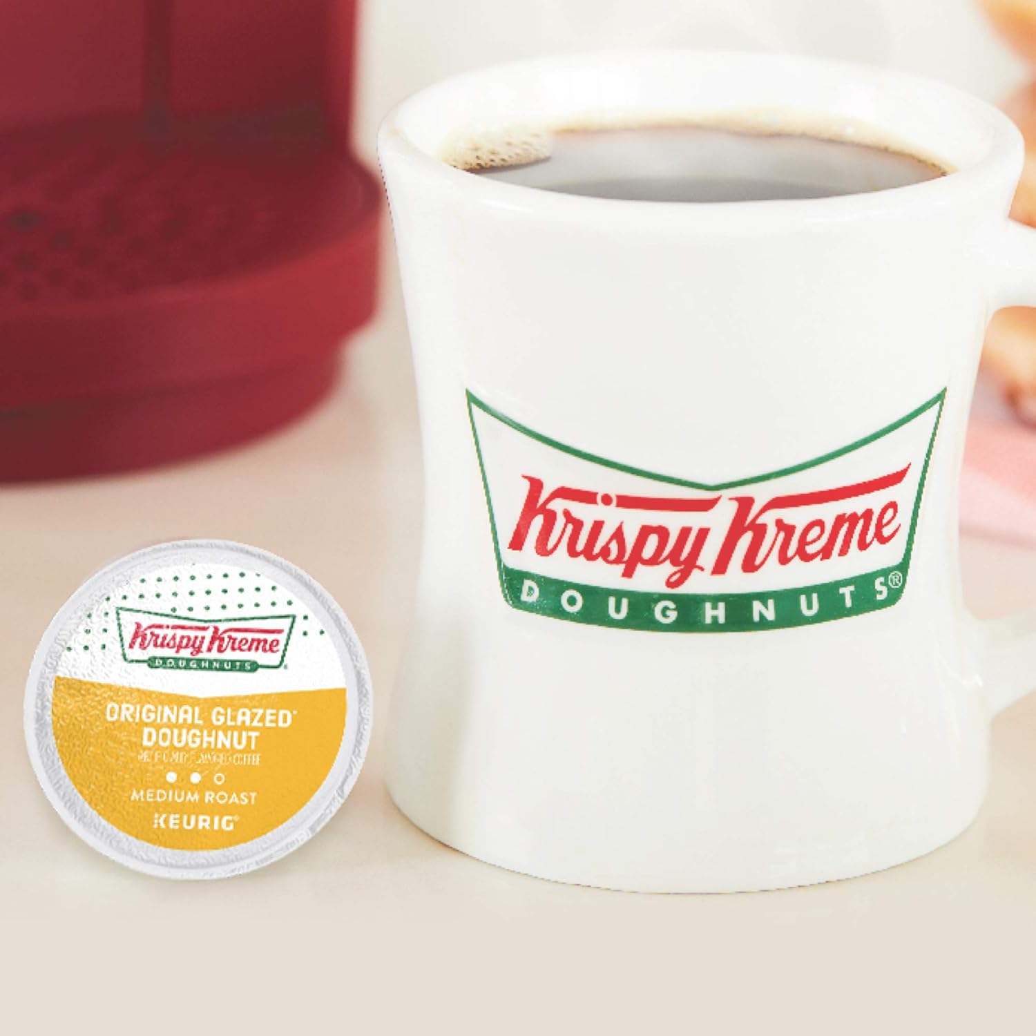 Krispy Kreme Original Glazed Doughnut, Single-Serve Keurig K-Cup Pods, Flavored Medium Roast Coffee, 72 Count