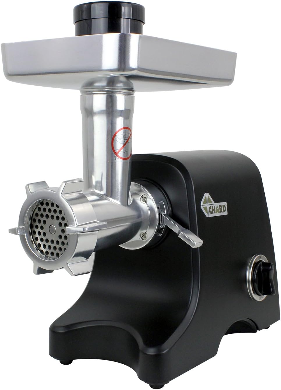 Chard FG1000B, #12 Heavy Duty Electric Food Grinder, Stainless Steel, Multicolor Black, 500 watts