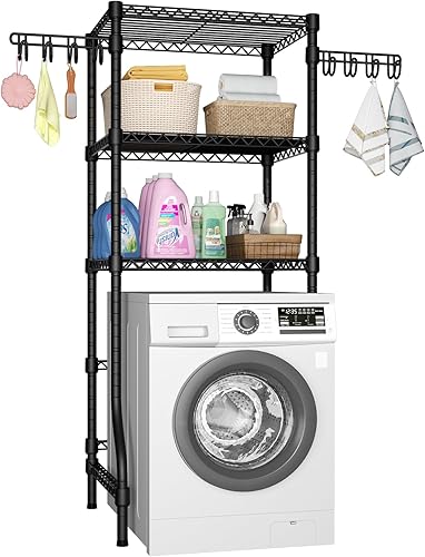 Ulif U8 Mini Organizador de Almacenamiento para Cuarto de Lavandería, Estantes de Almacenamiento Sobre la Lavadora y Secadora para Organización de