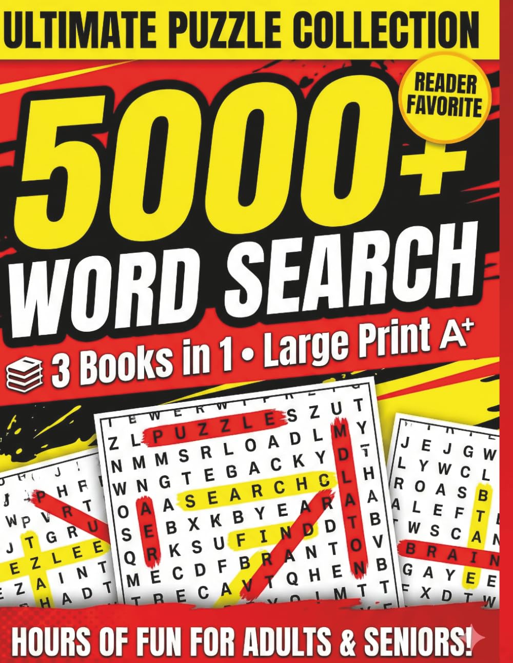 Ultimate 5000 + Word Search Puzzle 2026: Big Print Brain-Boosting Challenges for Adults & Seniors Hours of Fun & Relaxation