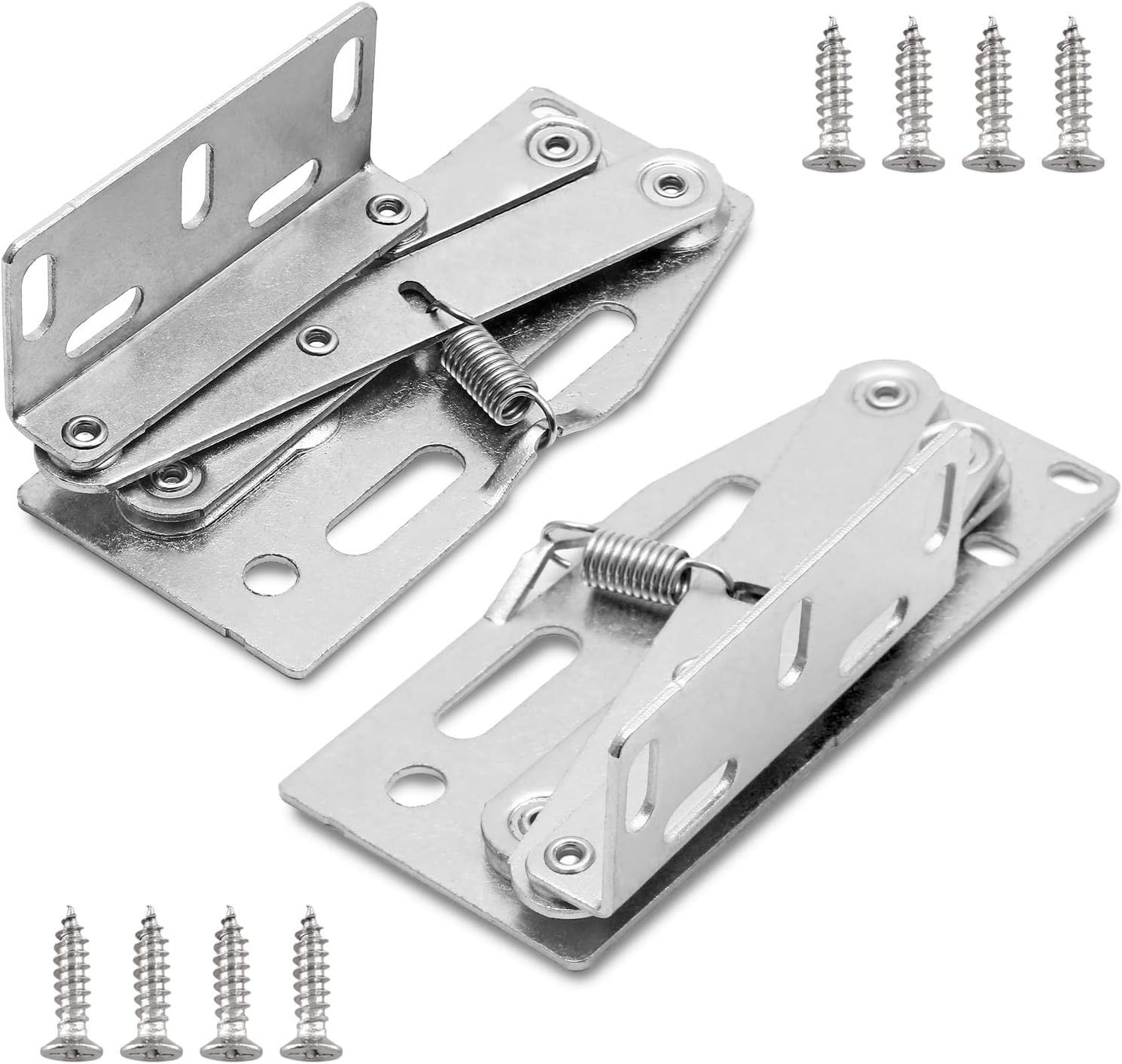LifCratms Scissor Hinges with Mounting Screws, Nickel Plated Steel Tip