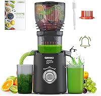 Vista 1 de OMMO Juicer Machines, 300W Cold Press Juicer for Whole Vegetables & Fruits with 6'' Large Feed Chute, Slow Masticating Juicer Easy to Clean, High