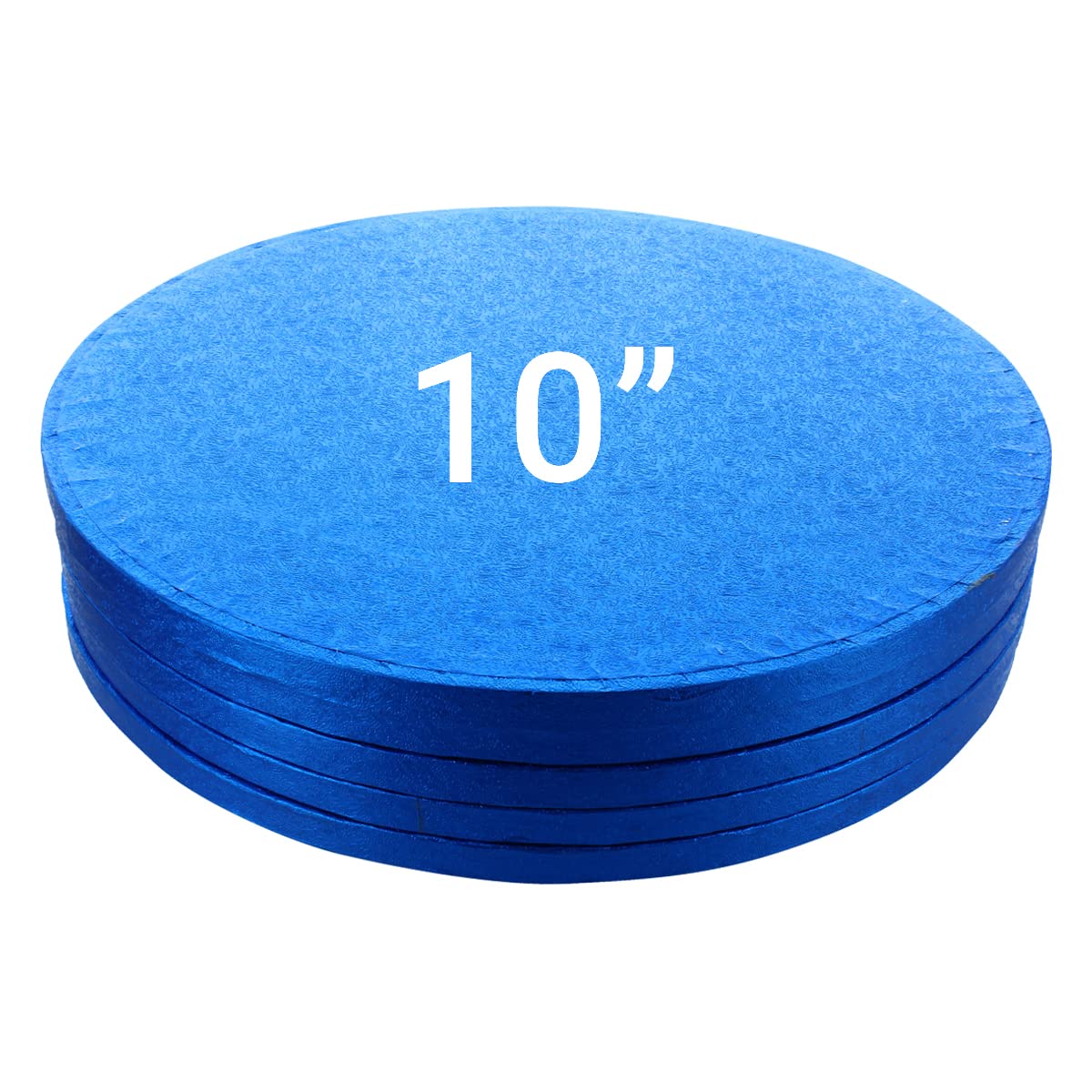 Culpitt Dark Blue Cake Boards, 10" Cake Drum, Round 10 Inch (254Mm) 0.5 Inch (13Mm) Thick - Pack Of 5