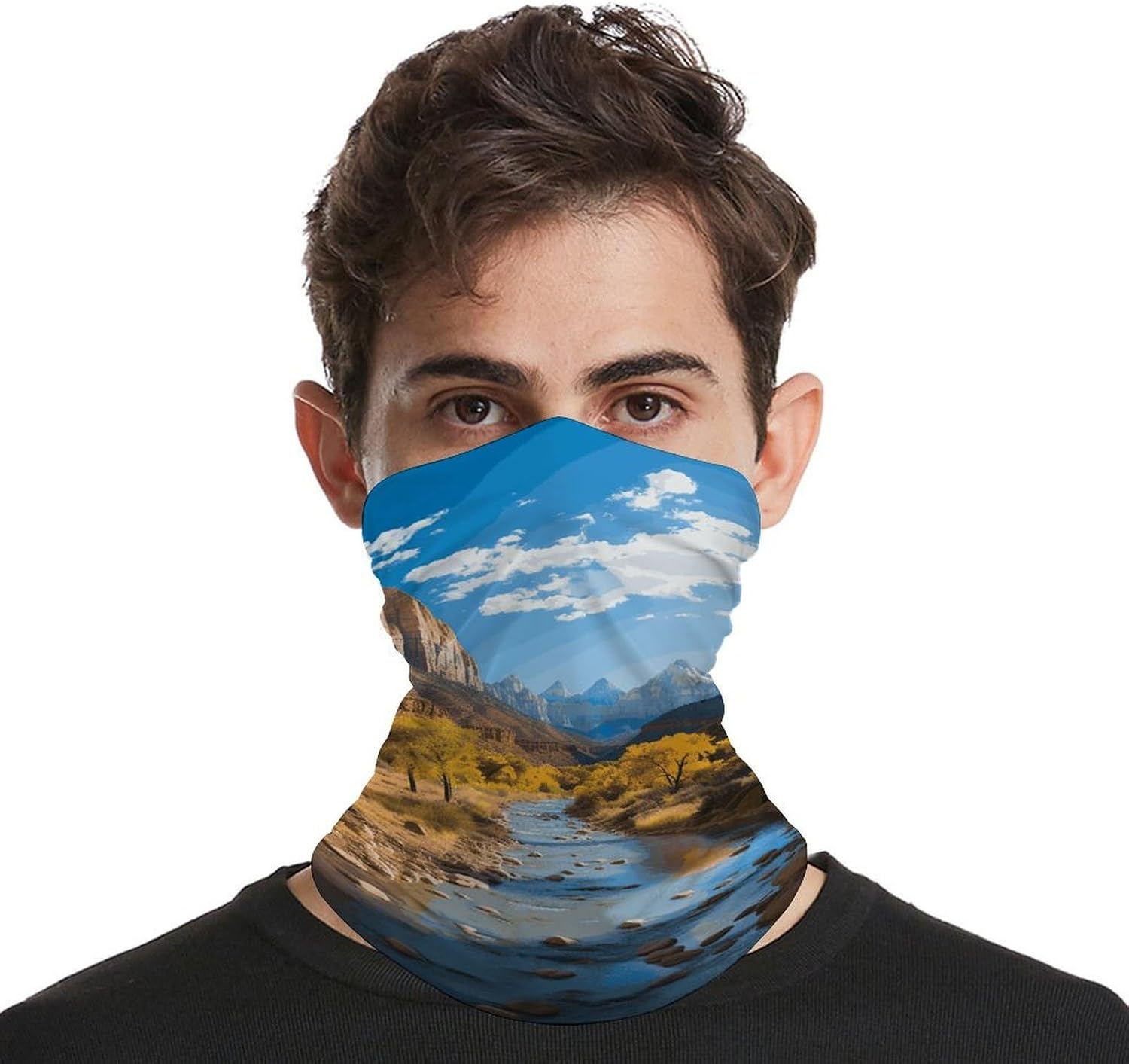 Zion National Park Neck Gaiter Summer UV Protection Cooling Neck Head Wrap Face Mask Bandana