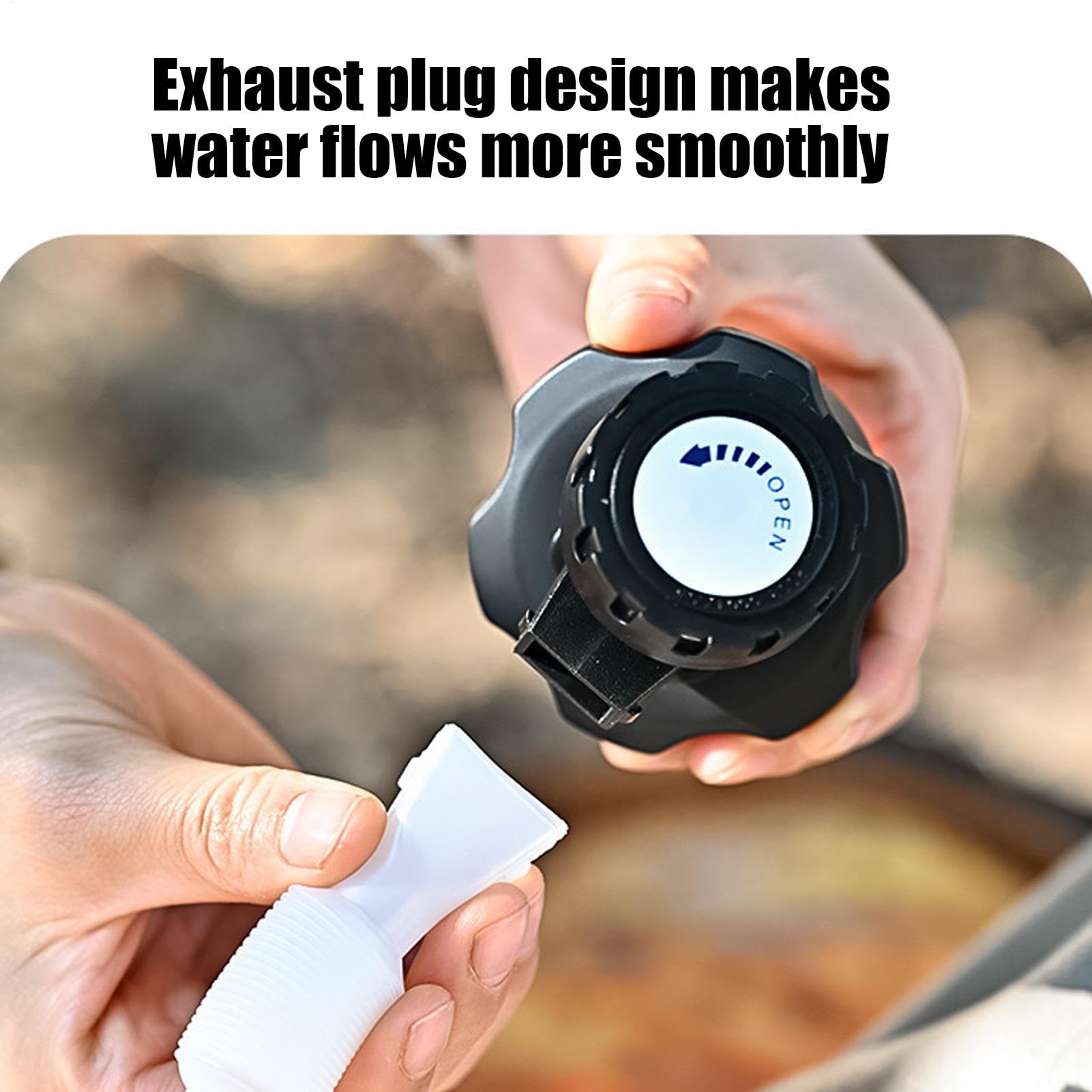 Jarra de almacenamiento de agua, recipiente de agua para acampar con grifo, Contenedor de almacenamiento de agua de 10 L con grifo - Camping sin fugas para picnics, barbacoas suministros