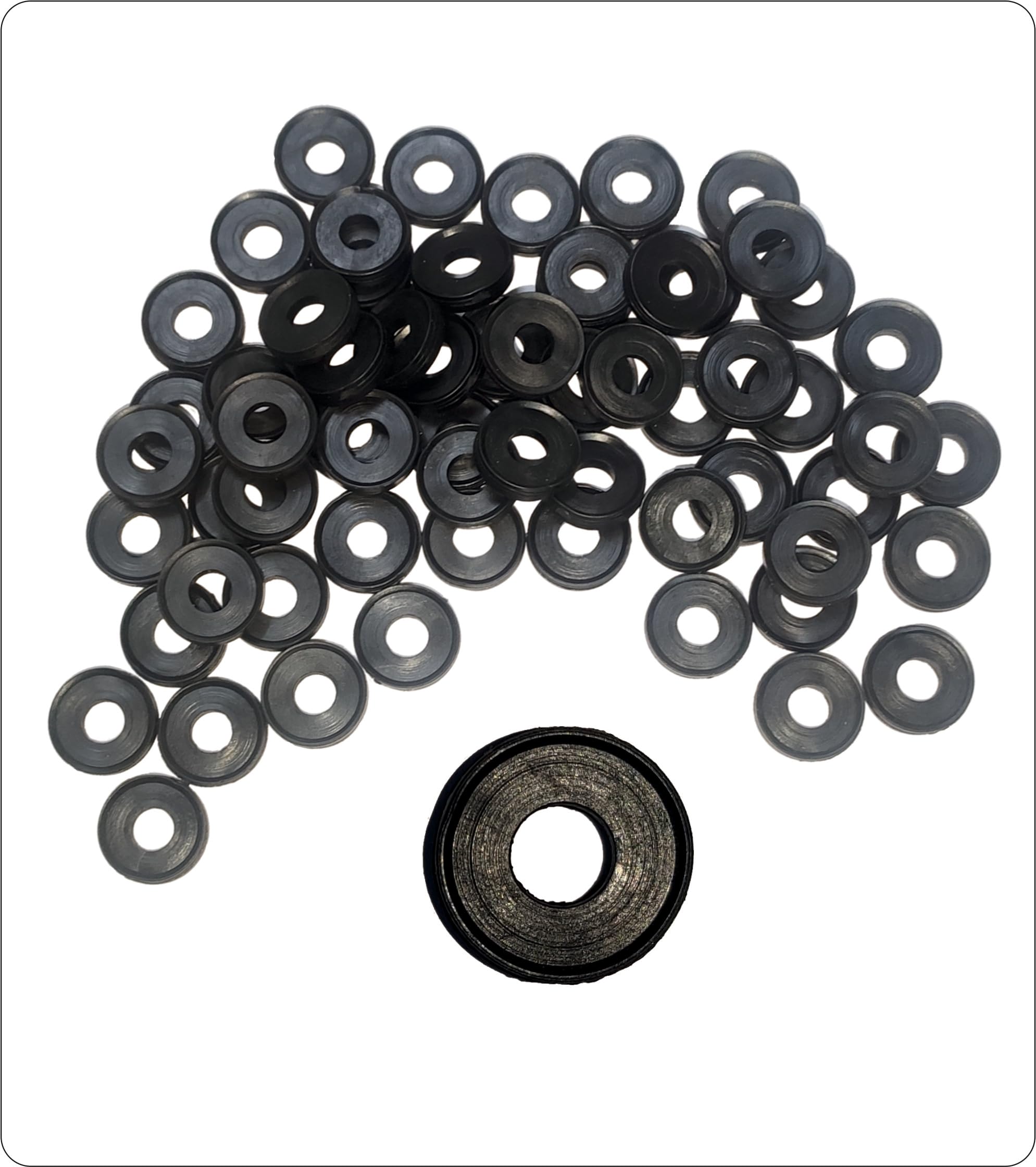 Alfon Air Flow PVC Air Chuck Nozzle Washer for Twin Tyre Connector/TTC (Pack of 100 pc)-image-48