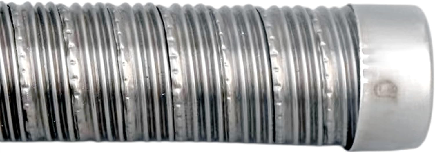 1Pack 22mm/24mm 60cm/100/200cm Dual-layer Air Diesel Heater Exhaust Pipe w/Cap Exhaust Muffler Silencer For Webasto Eberspacher HeaterWith Camps (ID:24mm, Length:2m)