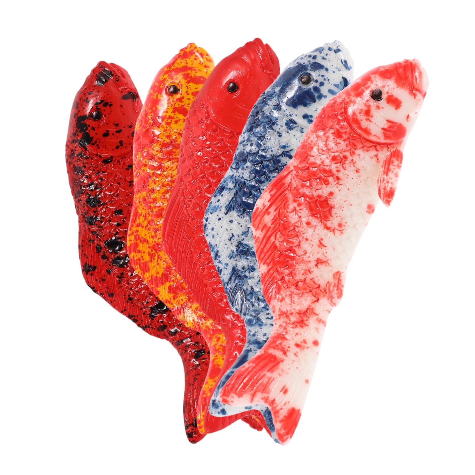 YARNOW 5pezzi Pesci Galleggianti Finti per Decorazioni Acquario Simulazione di Pesci per Vasche d'Acqua Dolci o Salate Ornamenti Decorativi per Acquario di Casa o Ufficio