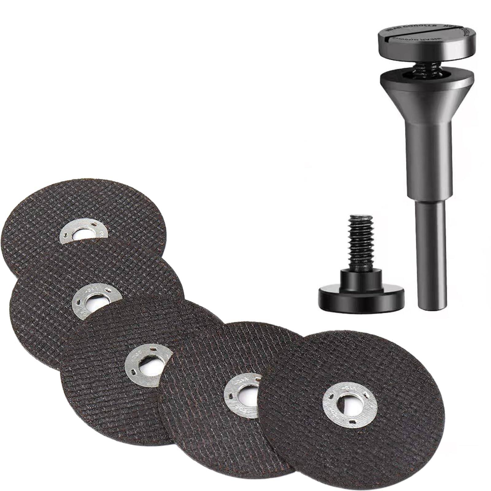 3-Inch Cutting Wheel & 1/4-Inch Mandrel Kit for Die Grinder Metal Cutting Discs with Rotary Tool Drill Attachment