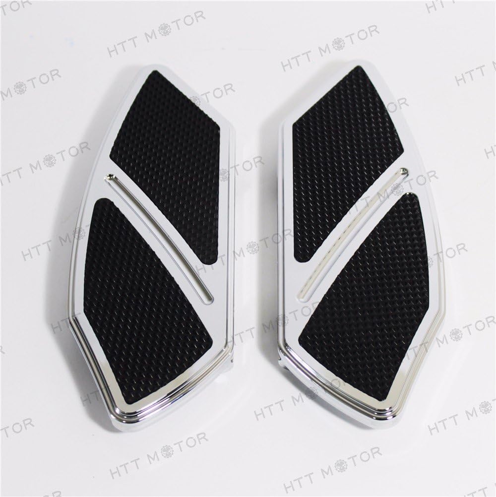 XKMT-Arc Edge Rear Passenger Foot Board Floorboard Compatible With Softail H-D Touring chrome [B077BJVMWC]