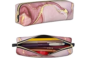 IMPCOKRU Durable Marble Pencil Pouch Set