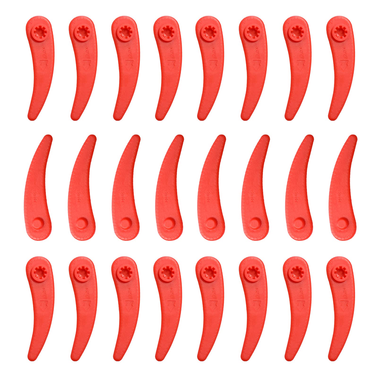 50X KUNSTSTOFFMESSER ERSATZMESSER Fu00fcr Rasenmu00e4her Bosch ART 23-18 Li ART26-18LI EUR 12,99