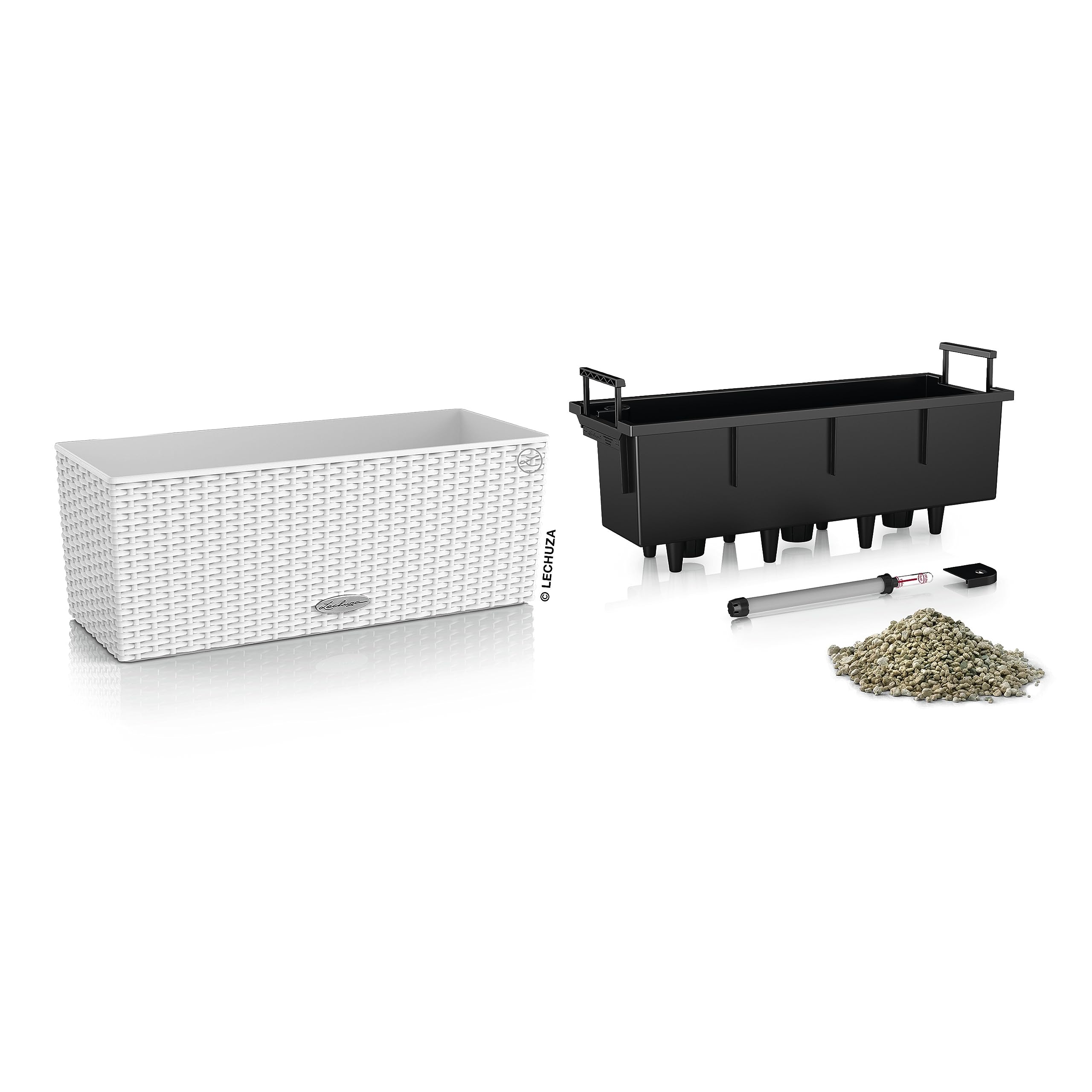 Lechuza 15600 Balconera Cottage 50, Blanco, 19 x 50 x 19 cm