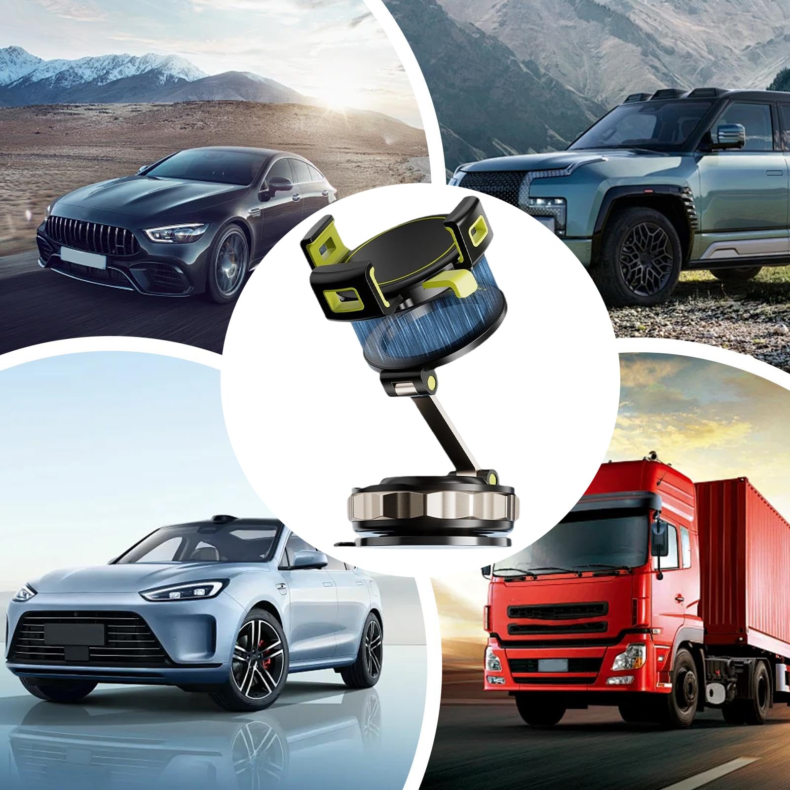 Supporto Magnetico Per Cellulare Auto Adsorbimento A Vuoto Rotante Porta | Astuccio Smartphone per SUV Utenti Navigazione
