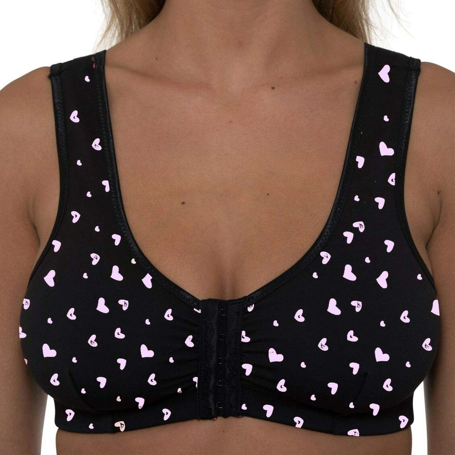 Ladies GEMM Front Fastening Bra CB222 Hearts 42