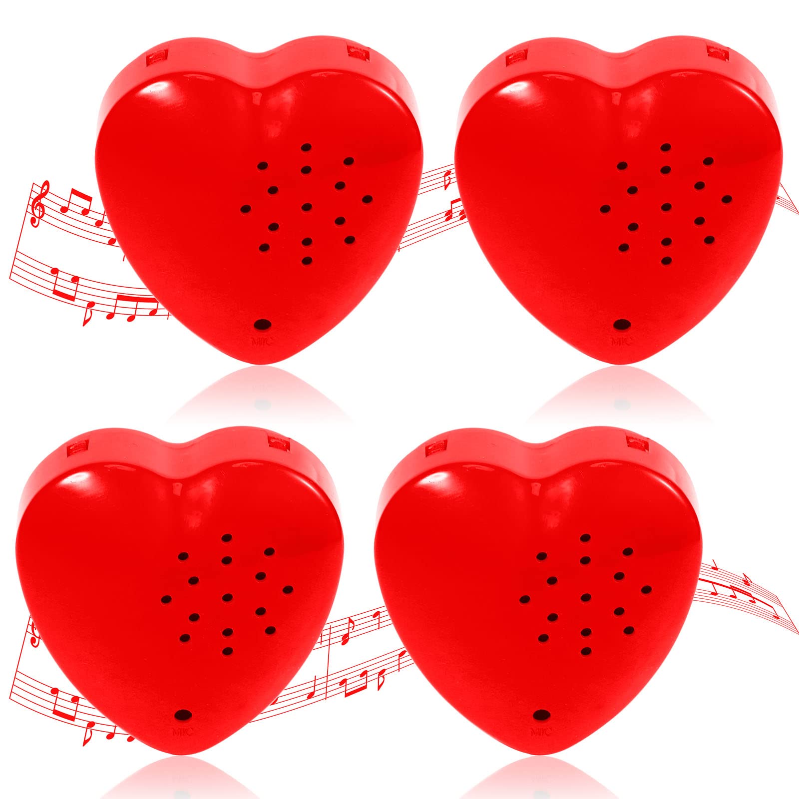 Voice Recorder for Stuffed Animal, 20 Seconds Stuffed Animal Voice Sound Heartbeat Recorder Box, Bear Toy Push Button, Recording Device Sound Module